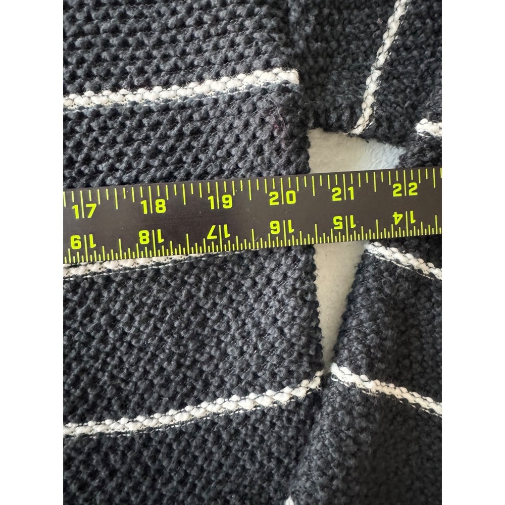 Marine Layer‎ Birdseye Coat Open Front Cardigan Black White Stripes Size Small - Picture 10 of 16